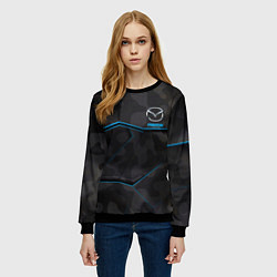 Свитшот женский MAZDA, цвет: 3D-черный — фото 2