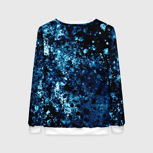Женский свитшот Абстракция жидкость / 3D-Белый – фото 2