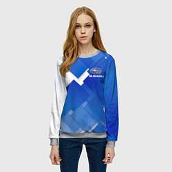 Свитшот женский SUBARU, цвет: 3D-меланж — фото 2