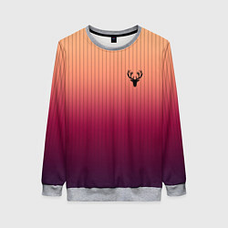 Свитшот женский The Gradient Of Deer, цвет: 3D-меланж