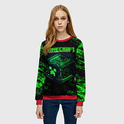 Свитшот женский MINECRAFT, цвет: 3D-красный — фото 2