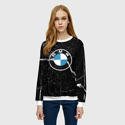 Свитшот женский BMW, цвет: 3D-белый — фото 2
