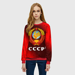 Свитшот женский СССР USSR, цвет: 3D-красный — фото 2