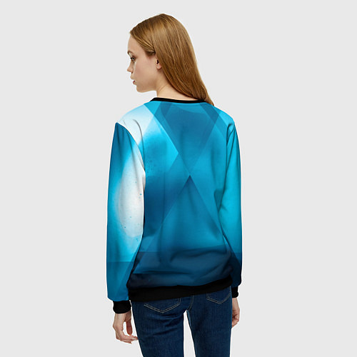 Женский свитшот VOLKSWAGEN / 3D-Черный – фото 4