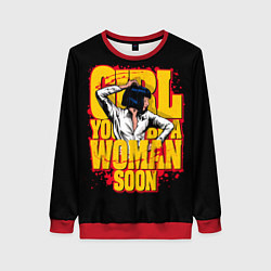 Свитшот женский Криминальное чтиво, цвет: 3D-красный