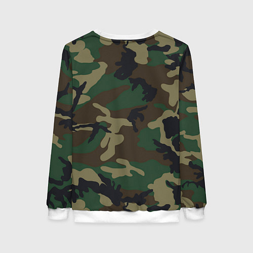 Женский свитшот Рваный камуфляж ВДВ / 3D-Белый – фото 2