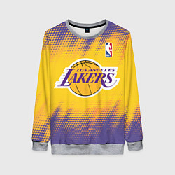 Свитшот женский Los Angeles Lakers, цвет: 3D-меланж