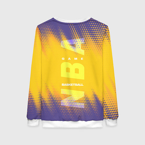 Женский свитшот Los Angeles Lakers / 3D-Белый – фото 2