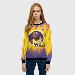 Свитшот женский LeBron James, цвет: 3D-черный — фото 2