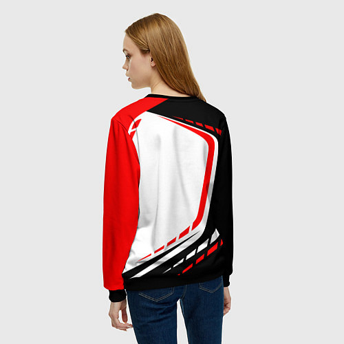 Женский свитшот Mitsubishi EVO Uniform / 3D-Черный – фото 4