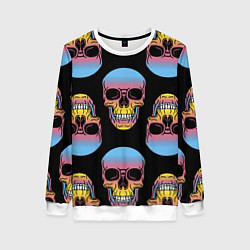 Женский свитшот Neon skull!