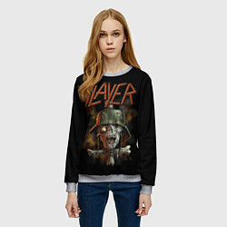 Свитшот женский Slayer, цвет: 3D-меланж — фото 2