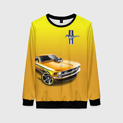 Свитшот женский Ford mustang - motorsport, цвет: 3D-черный