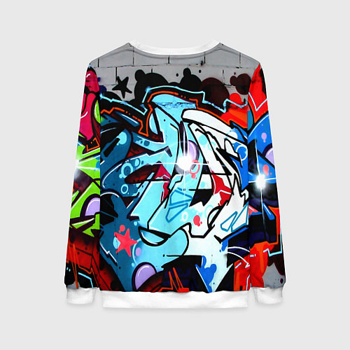 Женский свитшот GTA LIFE / 3D-Белый – фото 2