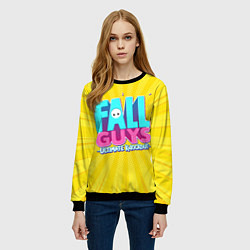Свитшот женский Fall Guys, цвет: 3D-черный — фото 2