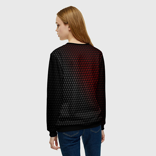 Женский свитшот AUDI АУДИ / 3D-Черный – фото 4