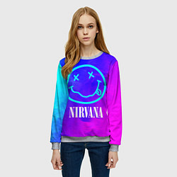 Свитшот женский NIRVANA НИРВАНА, цвет: 3D-меланж — фото 2