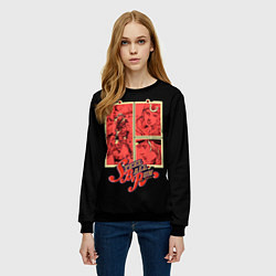 Свитшот женский JoJo Bizarre Adventure, цвет: 3D-черный — фото 2