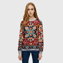 Свитшот женский Классический ковер, цвет: 3D-меланж — фото 2