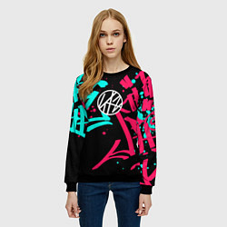 Свитшот женский Stray Kids, цвет: 3D-черный — фото 2