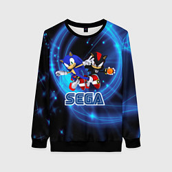 Свитшот женский Sonic SEGA, цвет: 3D-черный