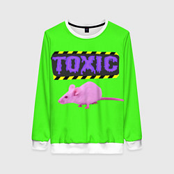 Свитшот женский Toxic, цвет: 3D-белый