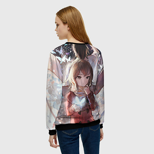 Женский свитшот Город в котором меня нет / 3D-Черный – фото 4