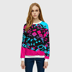 Свитшот женский Roblox, цвет: 3D-белый — фото 2