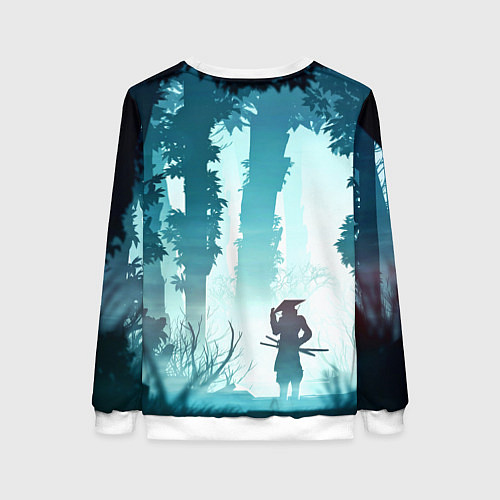 Женский свитшот Ghost of Tsushima / 3D-Белый – фото 2