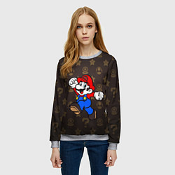 Свитшот женский Mario, цвет: 3D-меланж — фото 2