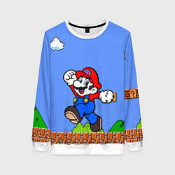 Свитшот женский Mario, цвет: 3D-белый