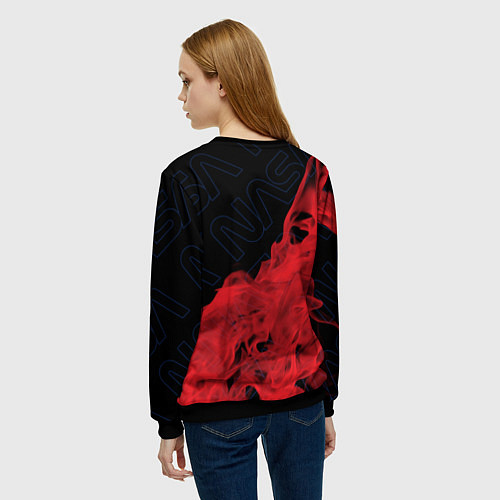 Женский свитшот NASA НАСА / 3D-Черный – фото 4