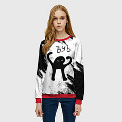 Свитшот женский ЪУЪ СЪУКА, цвет: 3D-красный — фото 2