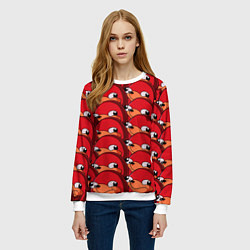 Свитшот женский Knuckles, цвет: 3D-белый — фото 2
