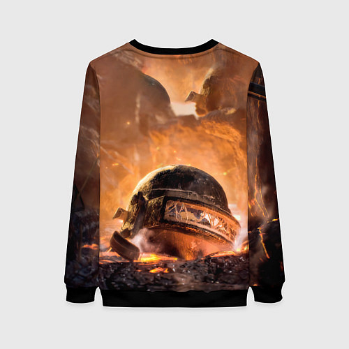 Женский свитшот PlayerUnknowns Battlegrounds / 3D-Черный – фото 2