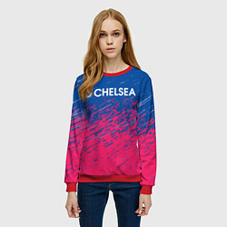 Свитшот женский Chelsea Челси, цвет: 3D-красный — фото 2