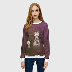 Свитшот женский Дазай Осаму, цвет: 3D-белый — фото 2