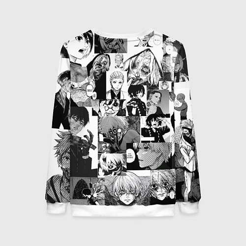 Женский свитшот Токийский гуль / 3D-Белый – фото 2