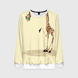 Женский свитшот Жираф на шее