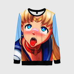 Свитшот женский SAILOR MOON AHEGAO, цвет: 3D-черный