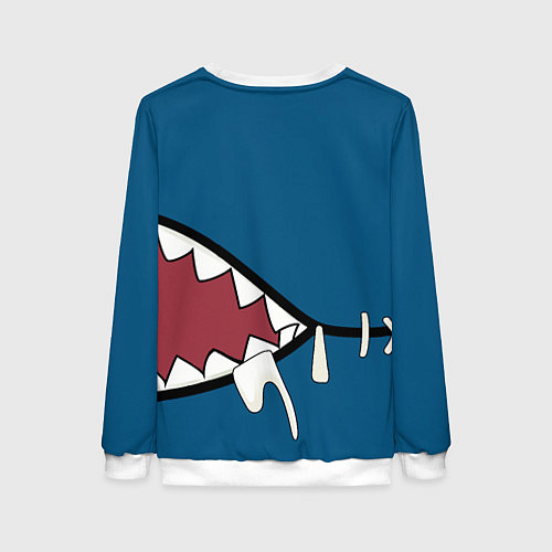 Женский свитшот Акула gawr gura / 3D-Белый – фото 2