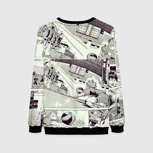 Женский свитшот Haikyu / 3D-Черный – фото 2