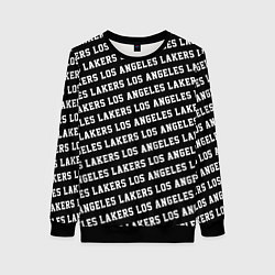Свитшот женский Лос-Анджелес Лейкерс, цвет: 3D-черный