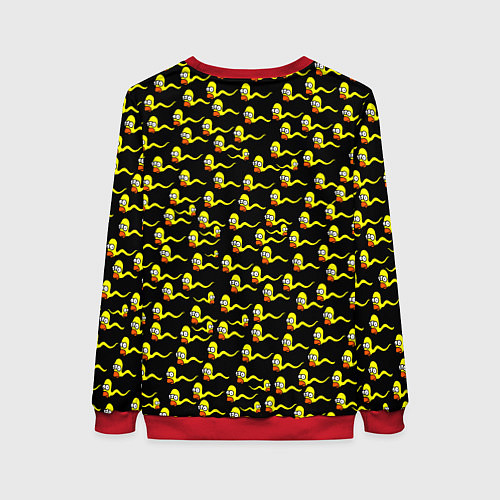 Женский свитшот Гомер / 3D-Красный – фото 2