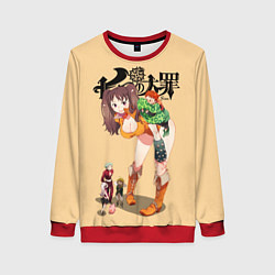 Свитшот женский Nanatsu no Taizai, цвет: 3D-красный