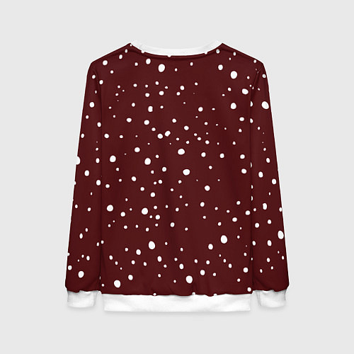 Женский свитшот Dab-Santa / 3D-Белый – фото 2