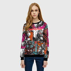 Свитшот женский Cyberpunk 2077, цвет: 3D-черный — фото 2