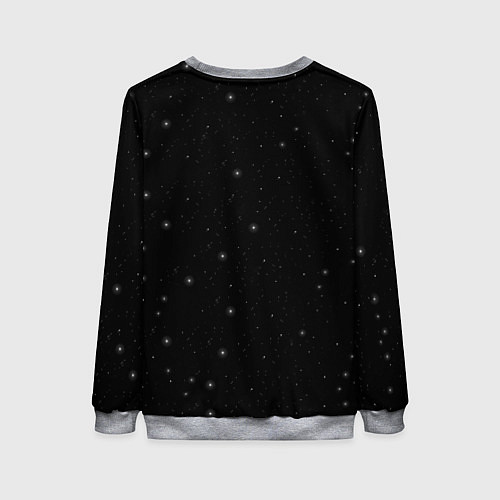 Женский свитшот Кот в Космосе / 3D-Меланж – фото 2