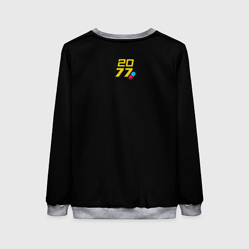 Женский свитшот Cyberpunk 2077 / 3D-Меланж – фото 2