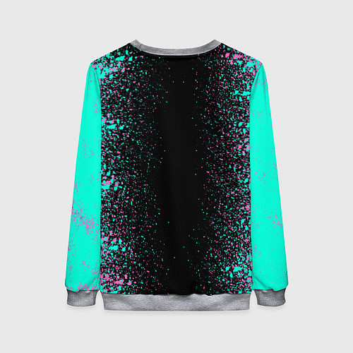 Женский свитшот Единорог / 3D-Меланж – фото 2